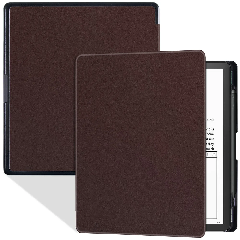 

Slim Case for Kindle Scribe (10.2 inch - 2022 Released) - Premium PU Leather Cover with Pen Holder and Auto Sleep/Wake