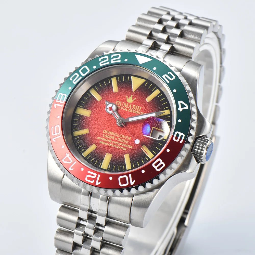 40mm NH35 Watch Luxury Men's High Quality Automatic Mechanical Watch Stainless Steel Sapphire Glass Waterproof Case NH35 Watch