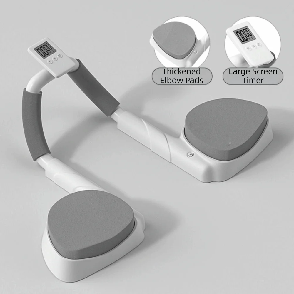 Non-Slip Handles Push Up Board Protective Elbow Pads Adjustable Flat Support Trainer Automatic Timing Ergonomic
