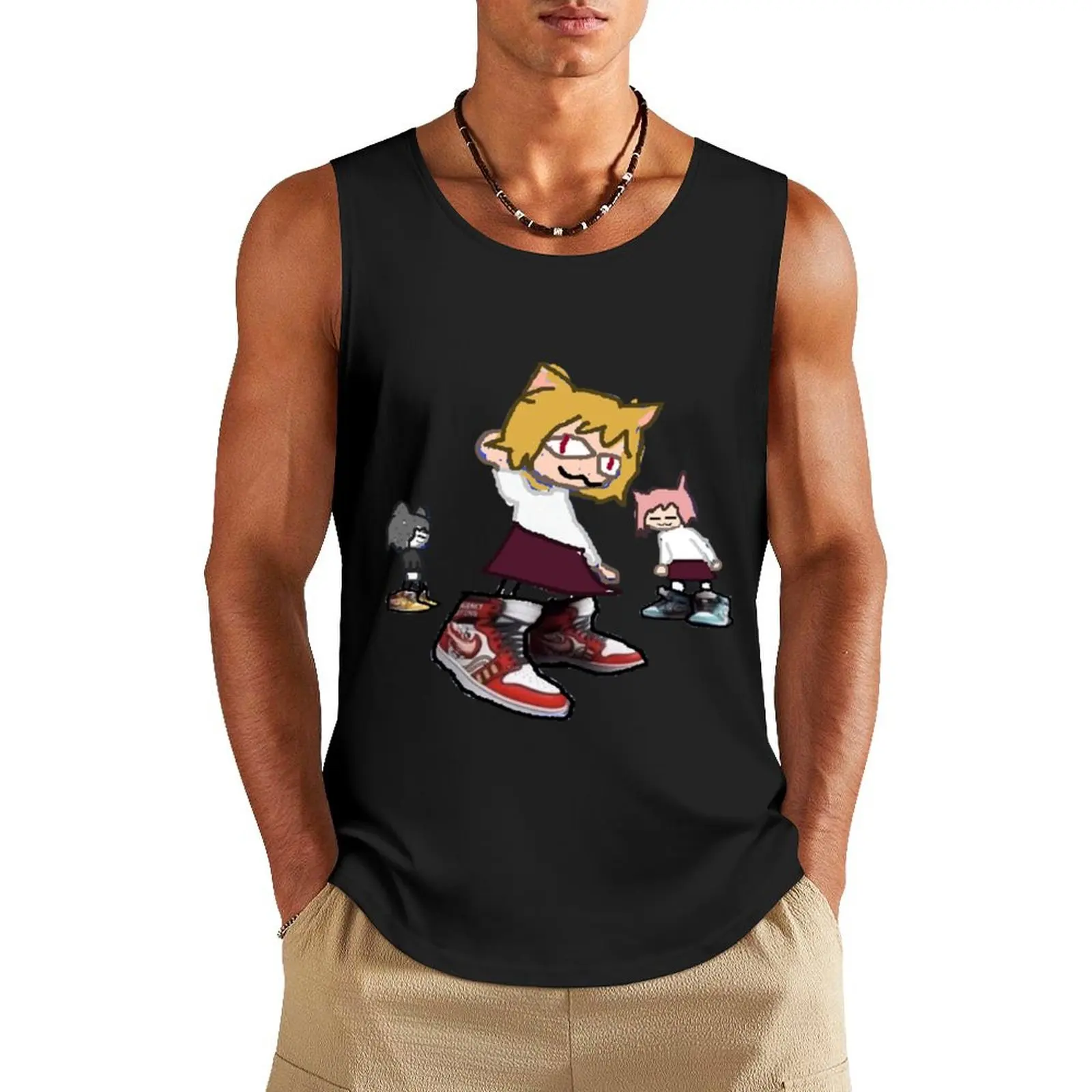 

Neco arc Drip Tank Top спортивные футболки футболки для мужчин спортивный жилет для мальчика