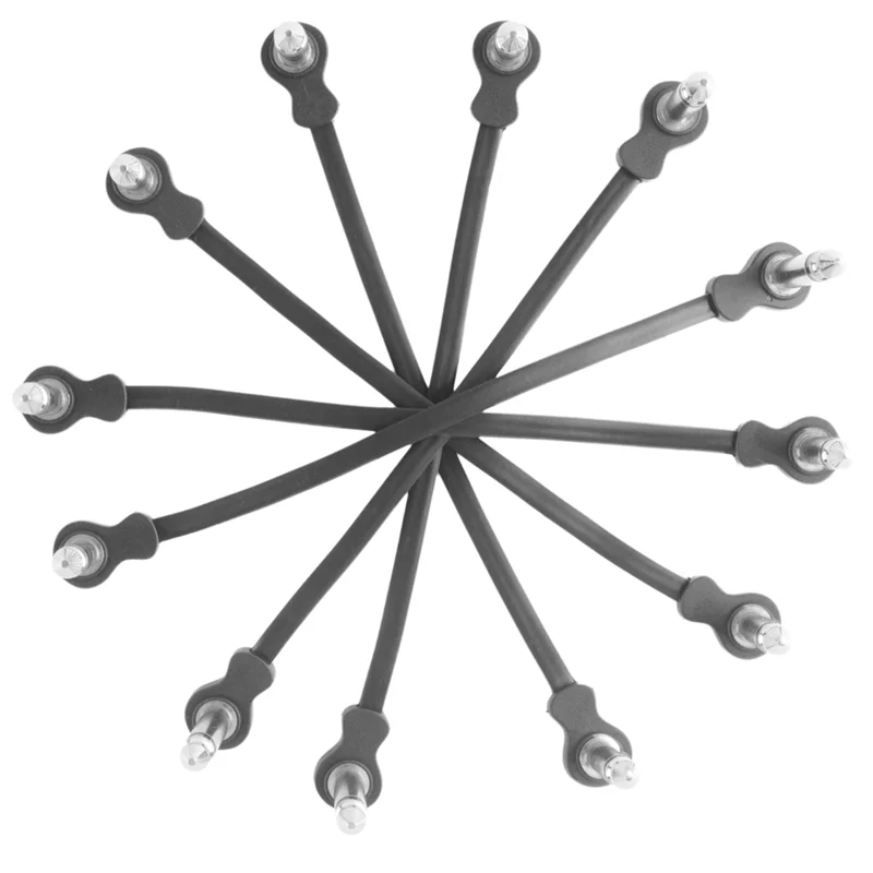 ABME 6 แพ็ค 16 ซม.กีตาร์แพทช์แบนสายเคเบิลเครื่องดนตรีกีตาร์สายเคเบิลตัวเชื่อมต่อสายแพทช์