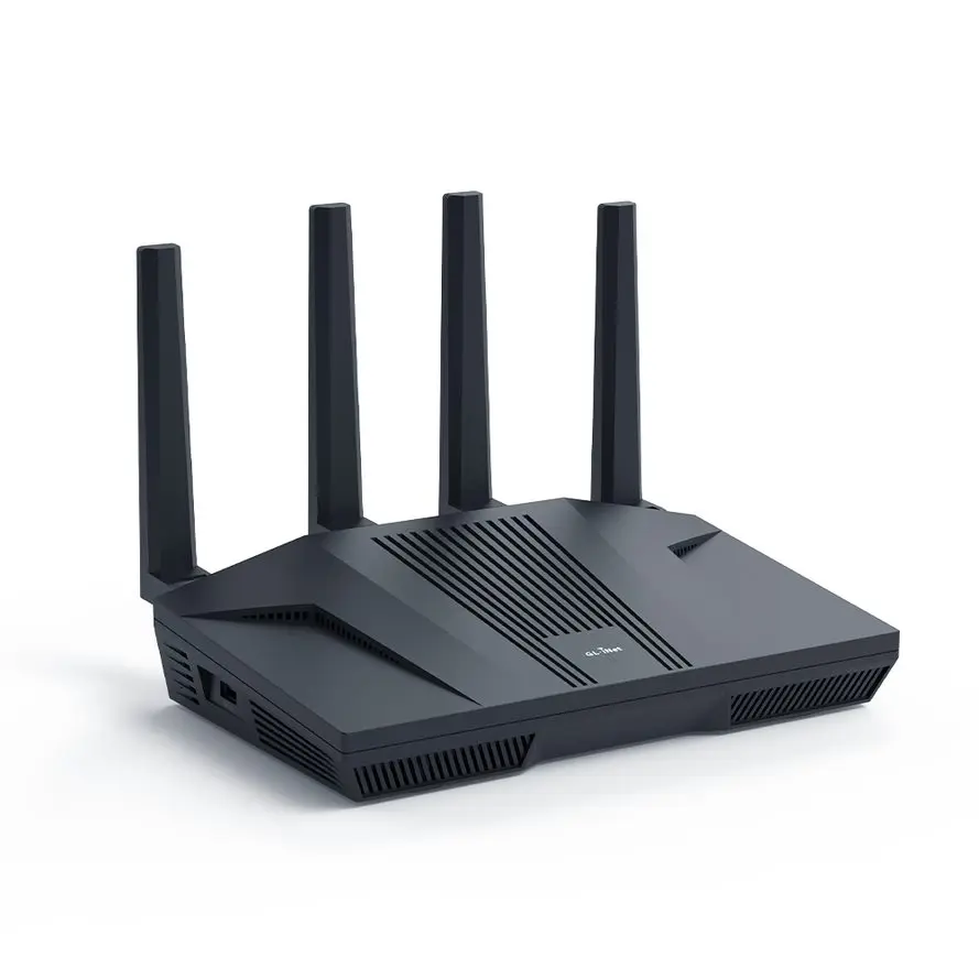 8-Stream Wi-Fi 6 technology,OpenWrt,2.5G Ethernet ports,Parental control GL.iNet Flint 2 (GL-MT6000) home and office router