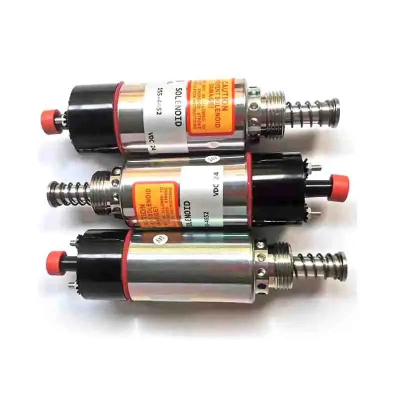 Peças sobresselentes do motor diesel, Válvula solenóide de parada, Desligar solenóide, 155-4652 1554652, 24V, E320B, E325