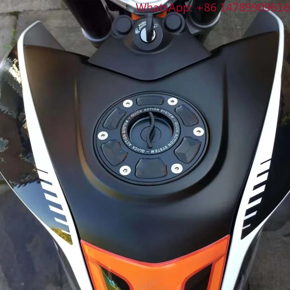 DTRAD Super Duke 990/990R/950 CNC Aluminum Quick Release Fuel Tank Cap Airbox Cover For Motorcycle (KT Compatible Includes Keys)