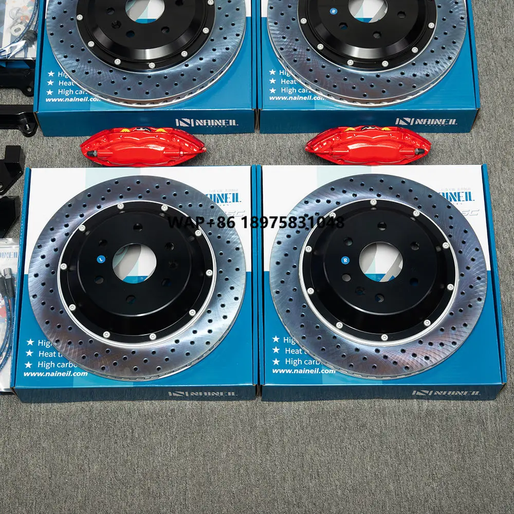 

NAINEIL Tuning Brake System GT6 6 Piston Brake Caliper Kit 6 Pot Big Brake Kit for 520i E60