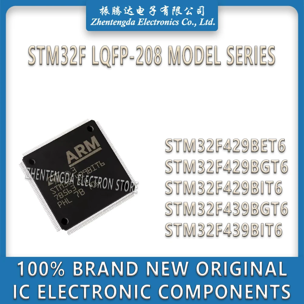 

STM32F429BET6 STM32F429BGT6 STM32F429BIT6 STM32F439BGT6 STM32F439BIT6 STM32F429 STM32F439 IC MCU Chip LQFP-208