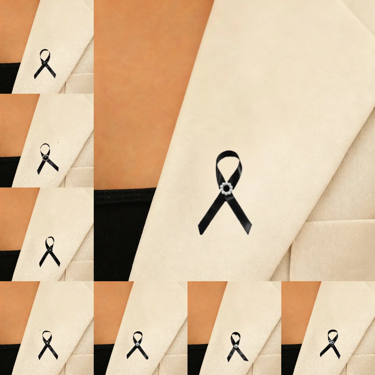 الوردي الشريط سرطان الثدي المينا بروش دبوس أحمر أخضر أصفر أرجواني أبيض أزرق أسود برتقالي رمادي الوعي شارة دبابيس