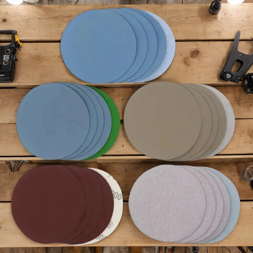 

15 шт. 125 мм шлифовальные диски - круглая наждачная бумага с крючком и петлей зернистостью 1000-5000 для полировки (прочная)