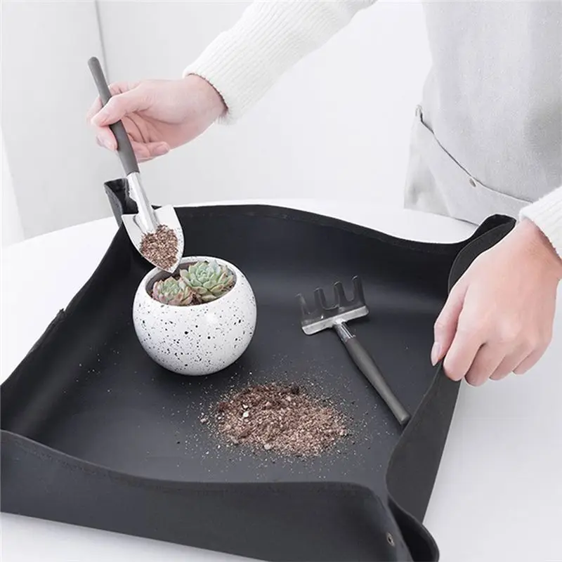 A56K Planting Mat Mat Waterproof Reusable Use on Flowers Garden and Transplanting Pad Garden Accessories Pink