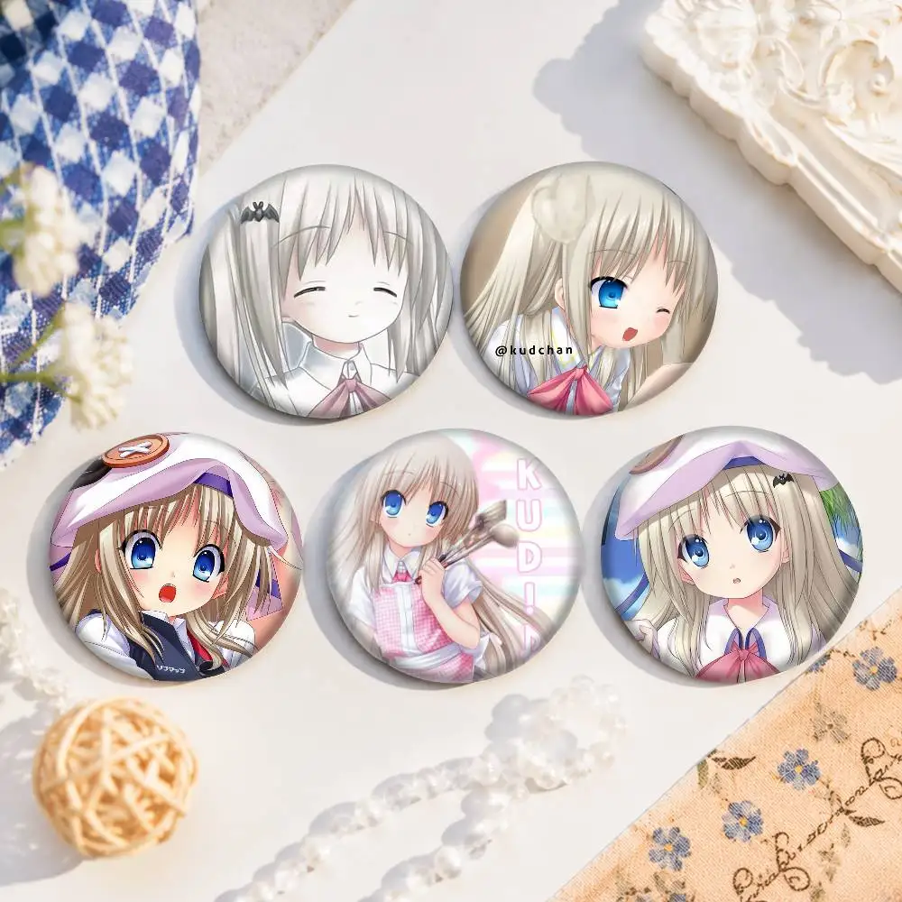 A-Game Kud Wafter 75x75 25x25 Mm Cartoon Round Brooches On Backpack Shirt Accessories Jewelry Badge Gift For Friends