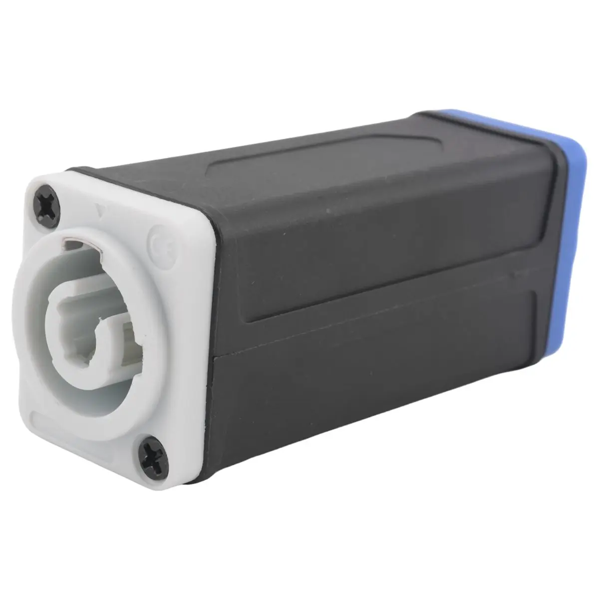 AT42 LED PowerCon AC Coupler Adapter Extender Connector High Quality Speakon Panel Mount Straight Adapter Blue to White