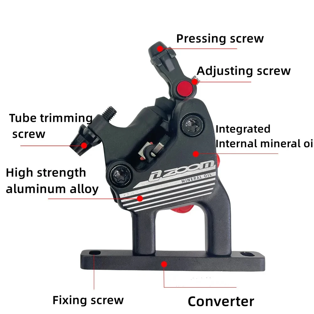 ZOOM Road Bicycle Hydraulic Disc Brake 140mm 160mm Flat Mount Road Bike Line Pulling Disc Brake Calipers Gravel CX