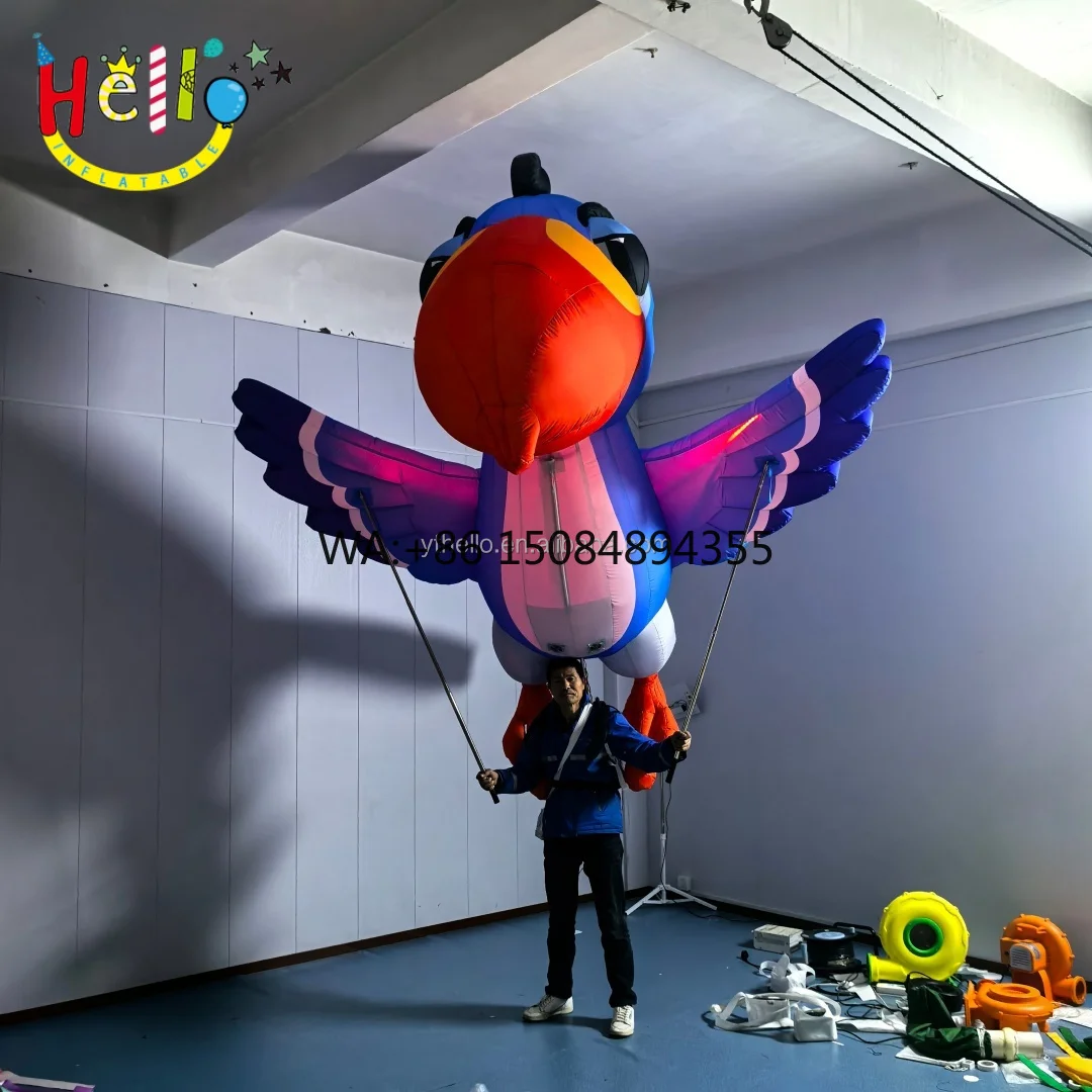 Hot Sale Inflatable Bird Costume Outdoor Walking Costume Inflatable Parrot Costume