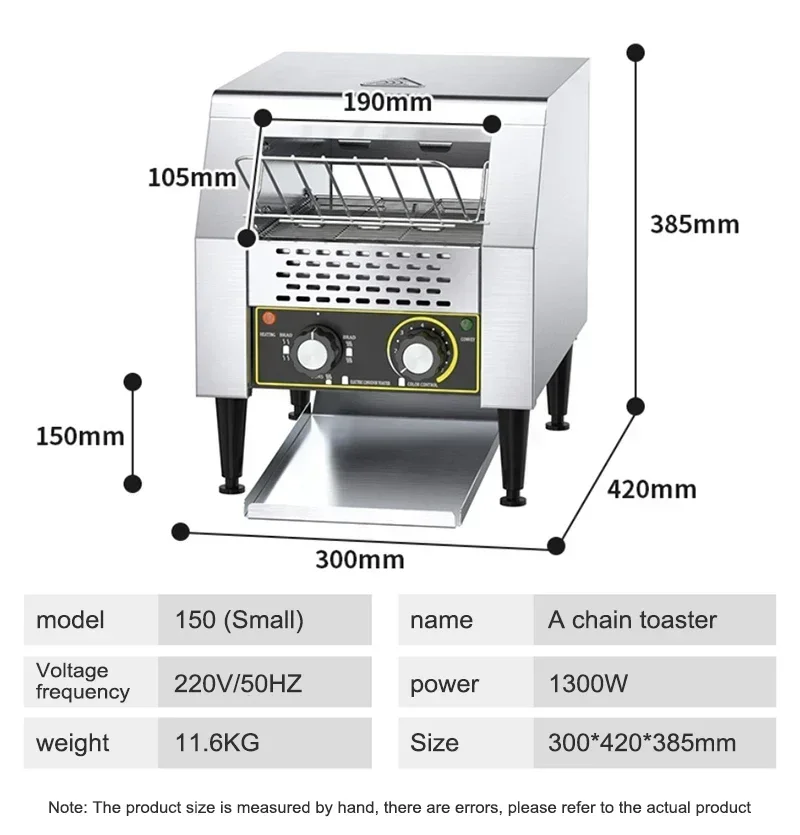 الأجهزة المنزلية سلسلة محمصة التجارية الزاحف محمصة مربع Charter التلقائي بالكامل فندق الإفطار محمصة