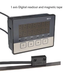 1 Axis Digit Display Single DRO M510 Magnetic Sensor Tape Displacement Readout Scale Position Transducers Encoder Woodworking