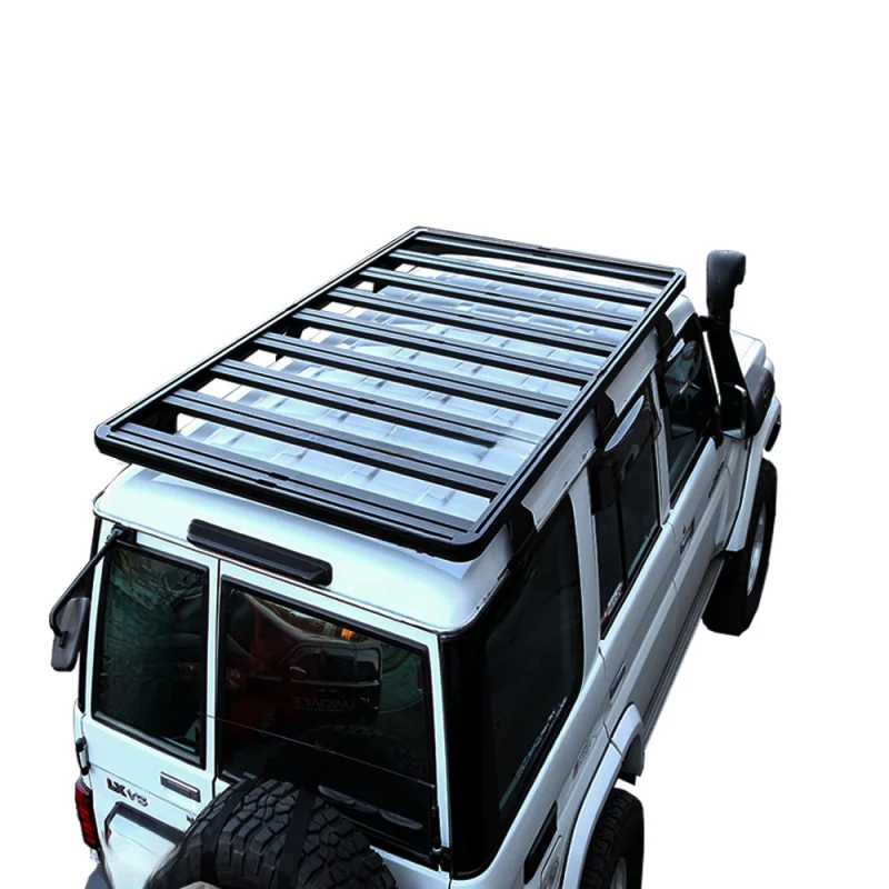 High Quality Heavy Duty Aluminum Roof Rack Fit LC76 4x4 Offroad With Sunroof