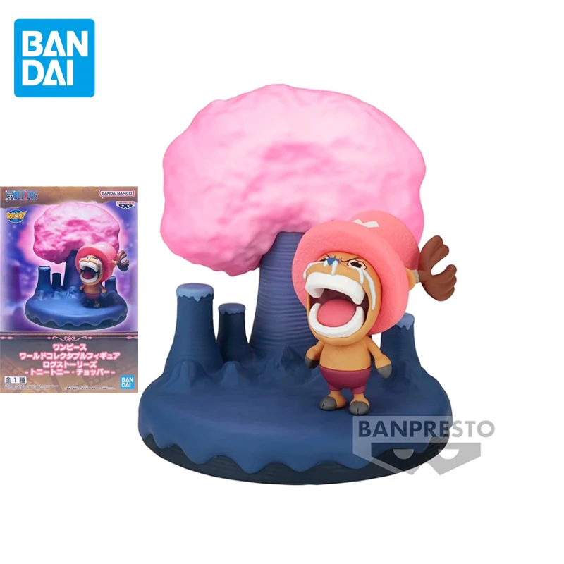 BANDAI Original WCF LOG STORIES One Piece Tony Tony Chopper Anime Action Figures Toys For Boys Girls Kids Gift Model Ornaments