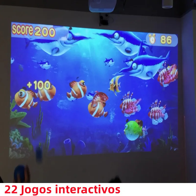 Immersive Games Laser Touch Virtual Screen With Interactive Projection System Multi Kids Playing Amusement Park 22 Wall Games