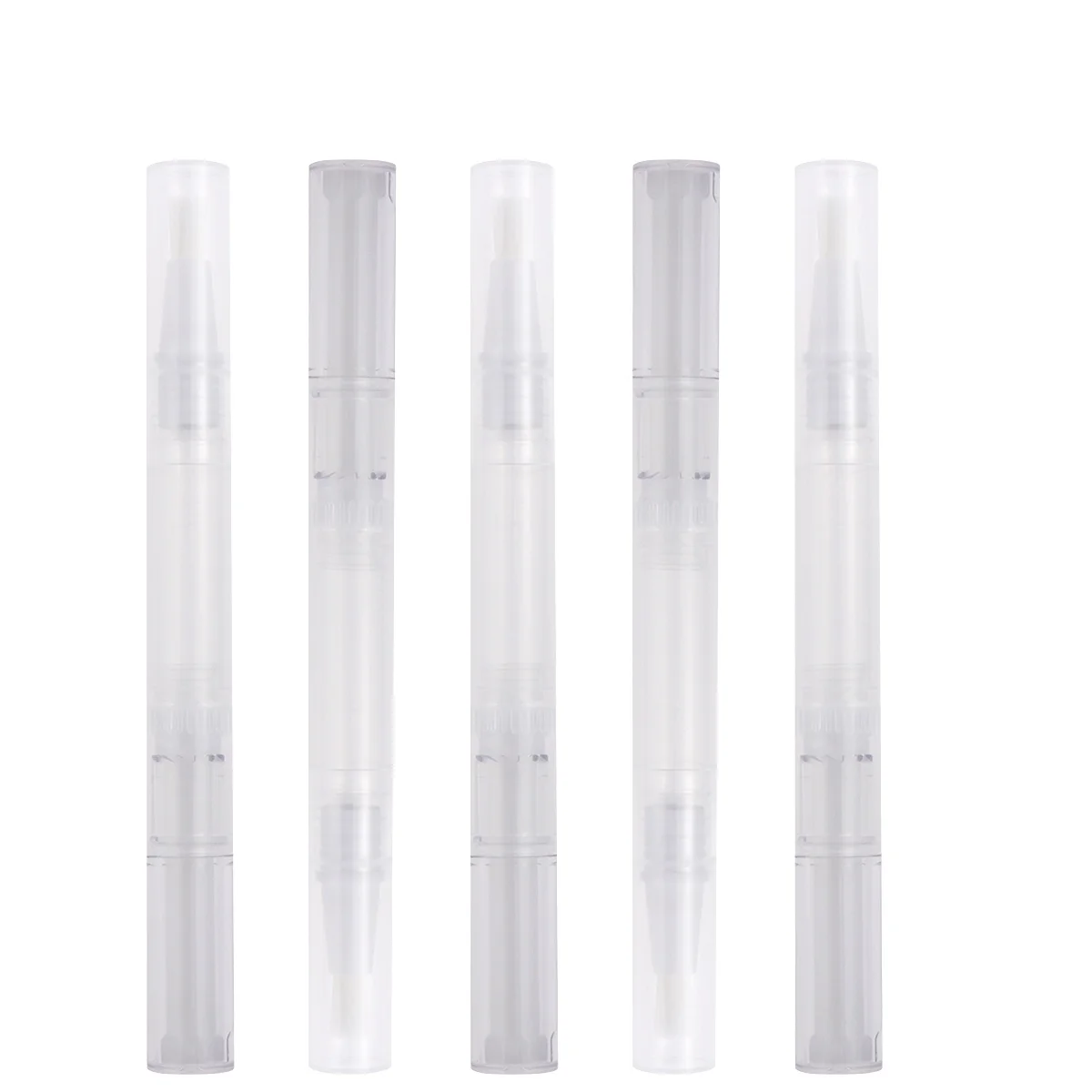 10pcs 3ml Transparent Pens Empty Nail Oil Pen with Brush Tip Container Applicators Eyelash Growth Liquid Tube