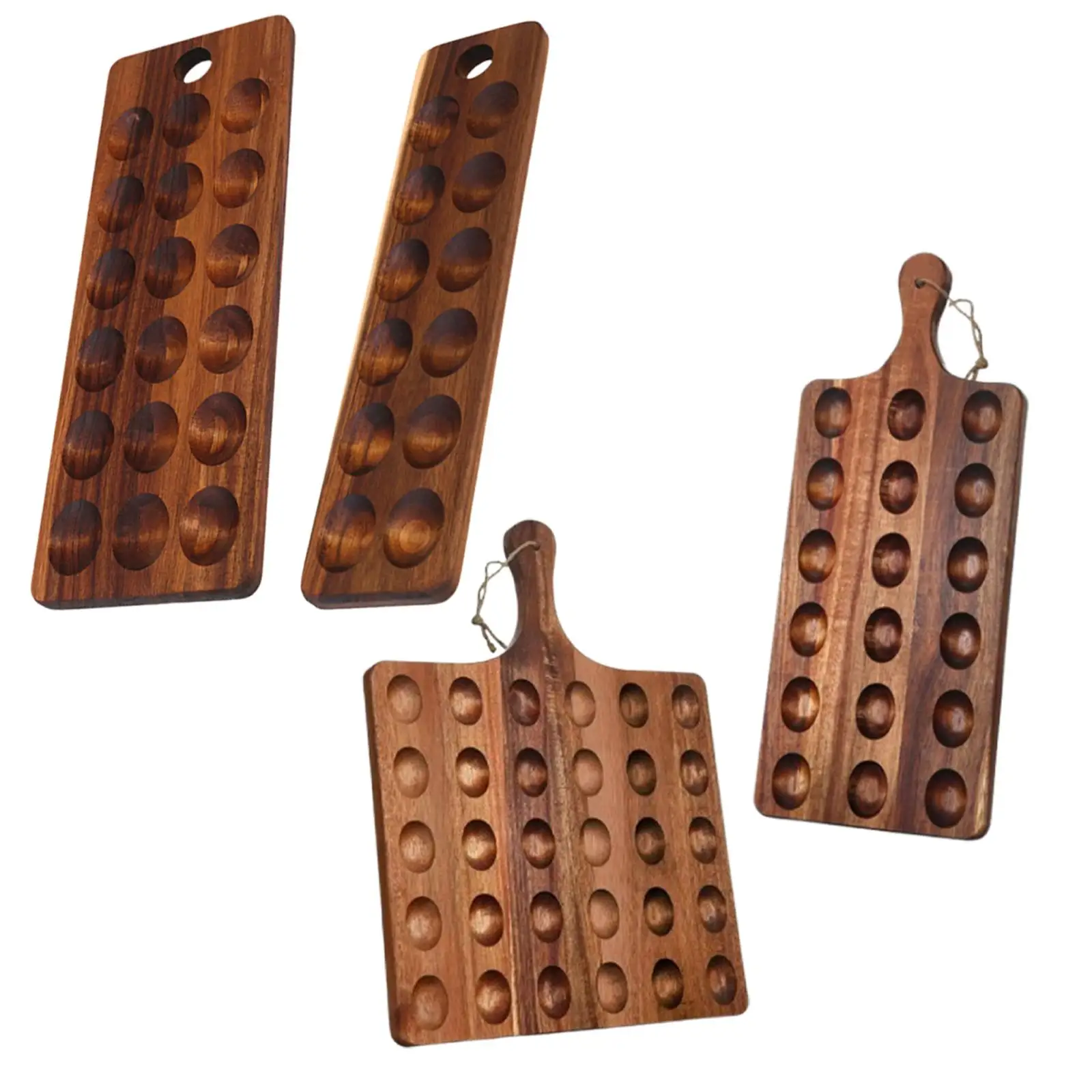 

Egg Holder Tray Multifunctional Rustic Egg Organizer Rack Egg Storage Stand for Household Pantry Cabinet Countertop Camping