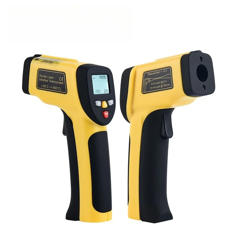 

Dual Laser Infrared Thermometer Digital Display Industrial Handheld Electronic Temperature