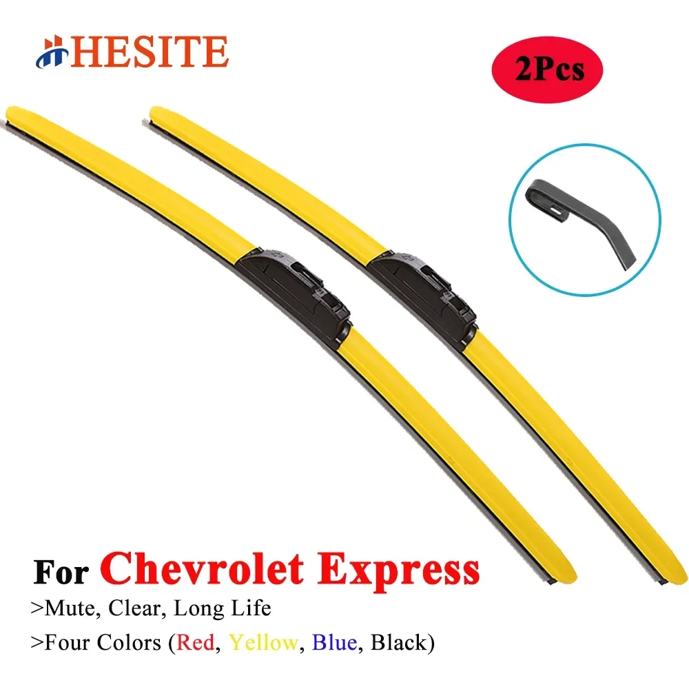 

HESITE Colorful Car Wiper Blades For Chevrolet Express 1500 2500 3500 Van 1996 2000 2002 2005 2008 2010 2015 2018 2020 2021 2023