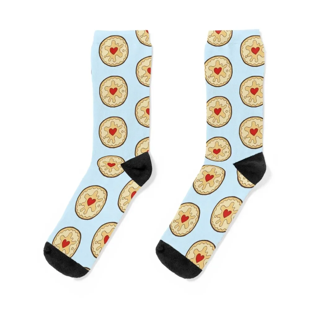 

Jammy Dodger British Biscuit Socks christmas gift Soccer anime valentine gift ideas Women's Socks Men's