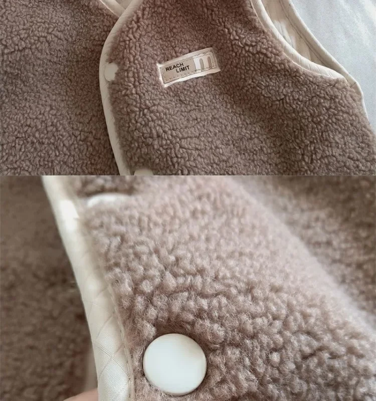 Neue Kinder-Herbst-Winter-Fleece-Weste, Wendeweste für Mädchen und Jungen, Leichte Ärmellose Kinderweste zum Schichten, Trendige Schul- und Freizeitweste – Detail 16