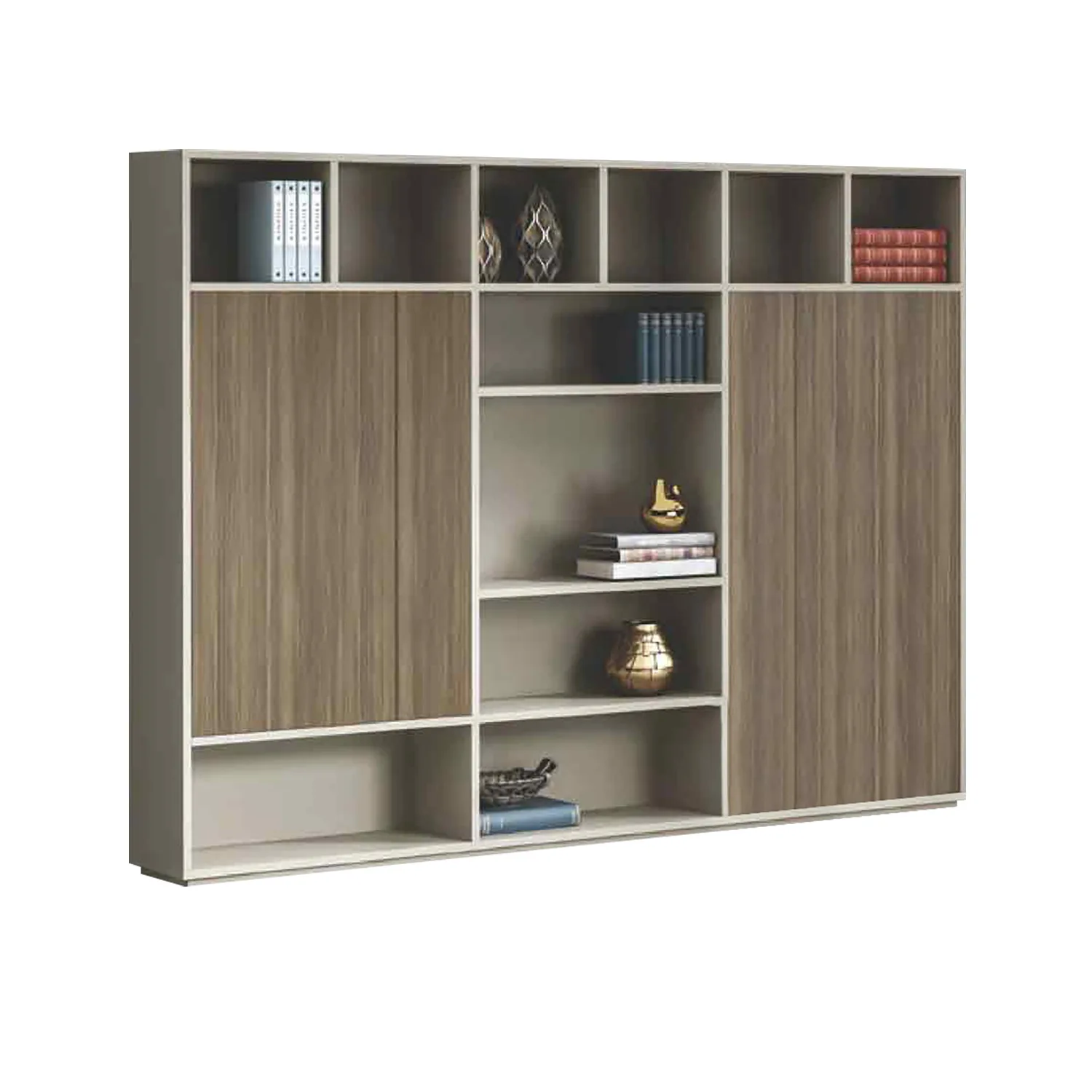 

Офисный шкаф для документов, деревянный офисный шкаф большой вместимости, для хранения данных, простой и современный.