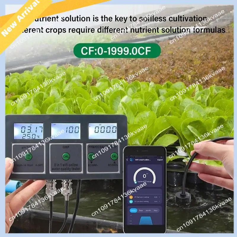 

M01K Tuya Wi-Fi детектор качества воды S.G/PH/EC/ORP/TDS/CF/SALT/TEMP измерительный анализатор монитор воды вилка европейского стандарта