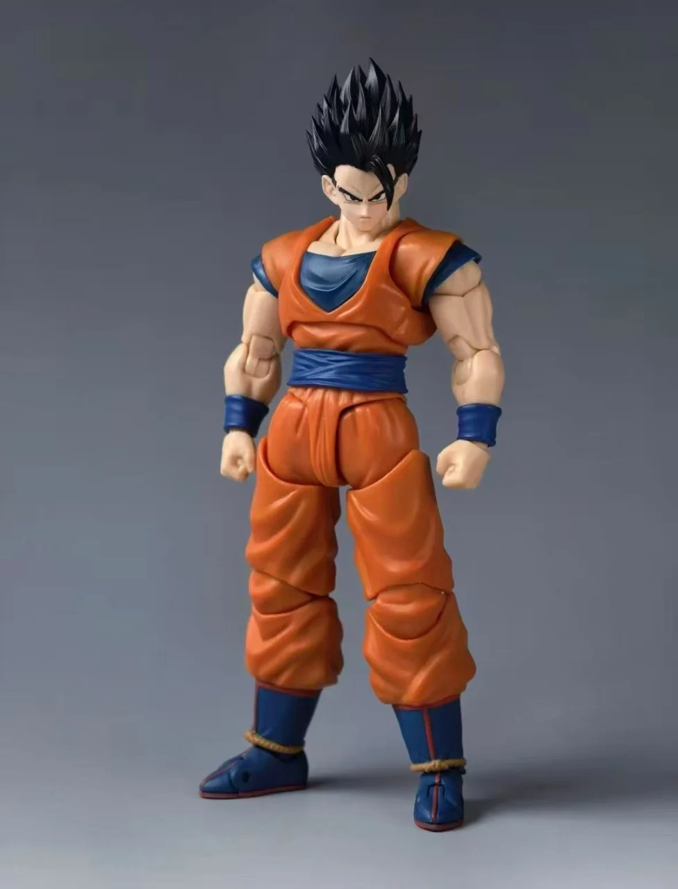 En Stock, juguetes con agujeros negros, cabeza de Son Gohan esculpida, Dragon Ball Mystic Ultimate, accesorios para cabeza de Son Goku, figuras de acción de Anime