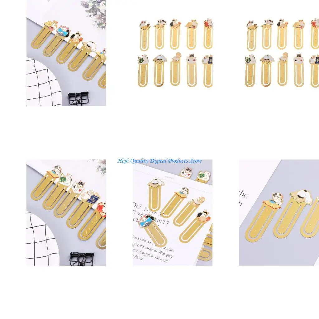 

U2JE Creative Cartoon for Cat Metal School Office Supplies Studen