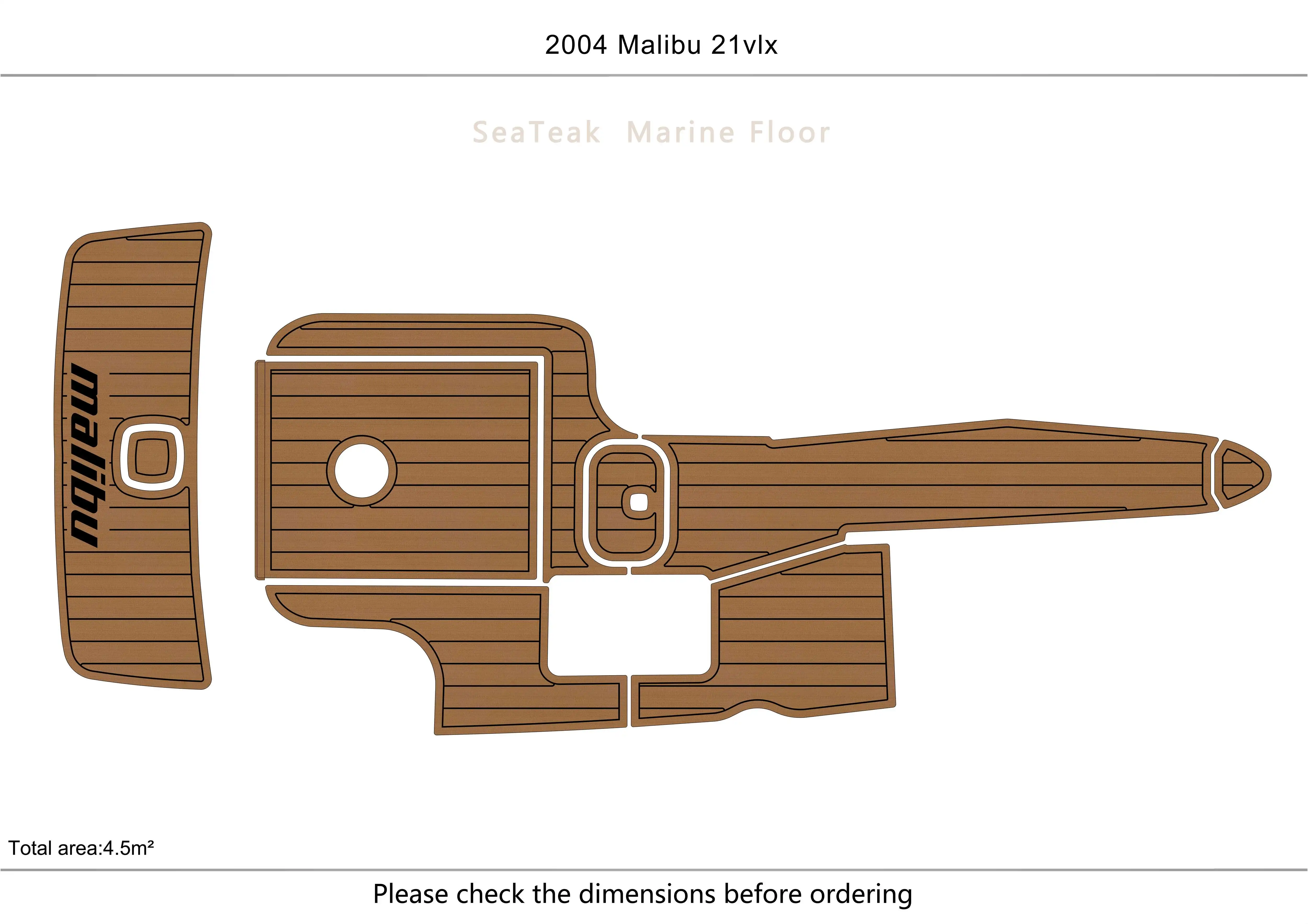 

2004 malibu 21vlx REV.B Cockpit Swimming platform 1/4" 6mm EVA fAUX carpet Water Ski Yacht Fishing Boat Non-slip mat floor