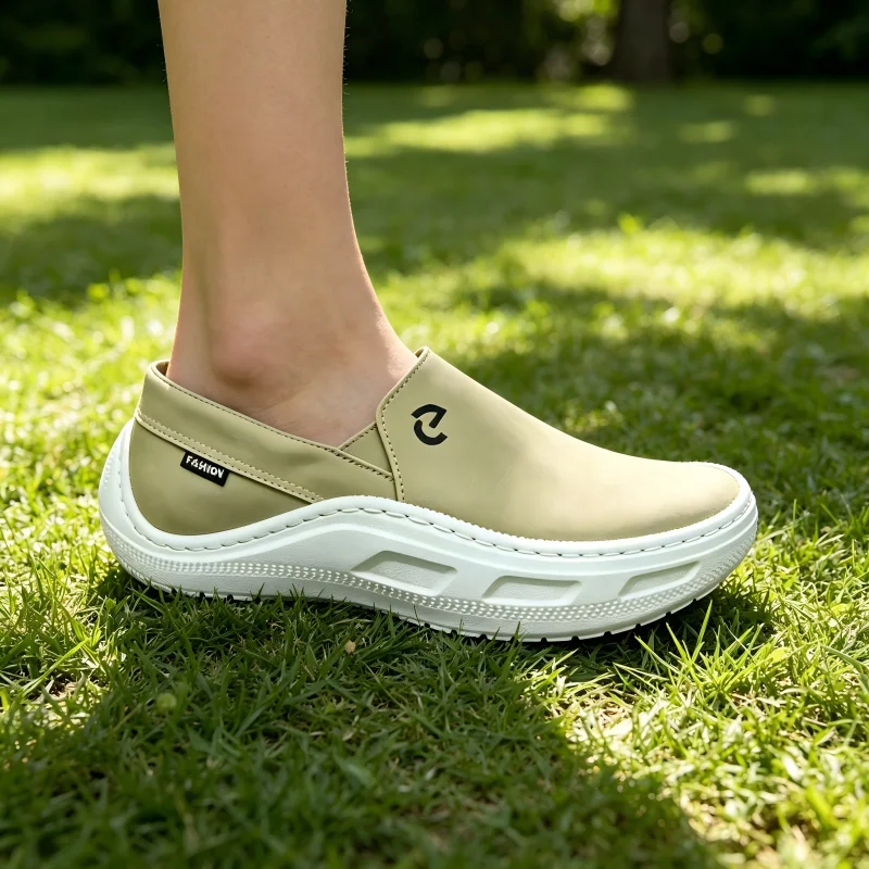 

Men's Canvas Slip-On Shoes Comfortable Lightweight Walking Shoes Breathable Non-Slip Rubber Sole Loafers For Daily Wear