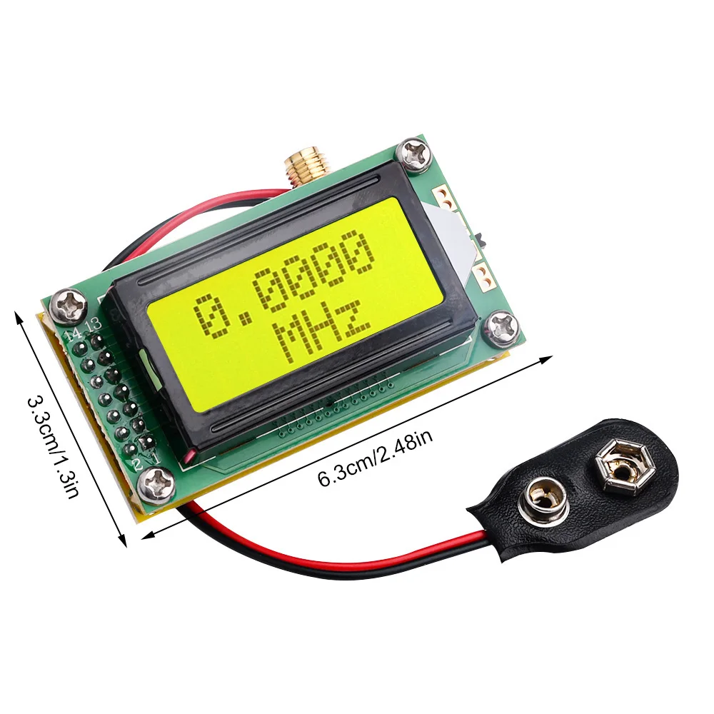 RF1-500MHz / 1MHz-1.2GHz Frequency Counter Tester LCD0802 LCD Meter Measurement For Ham Radio