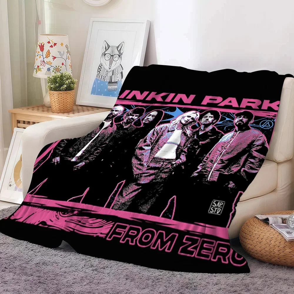 Linkin Park Rock Band Blanket for Sofa Bed Office Plane Travel Camping  Soft and Warm for Sleeping Reading Relaxing