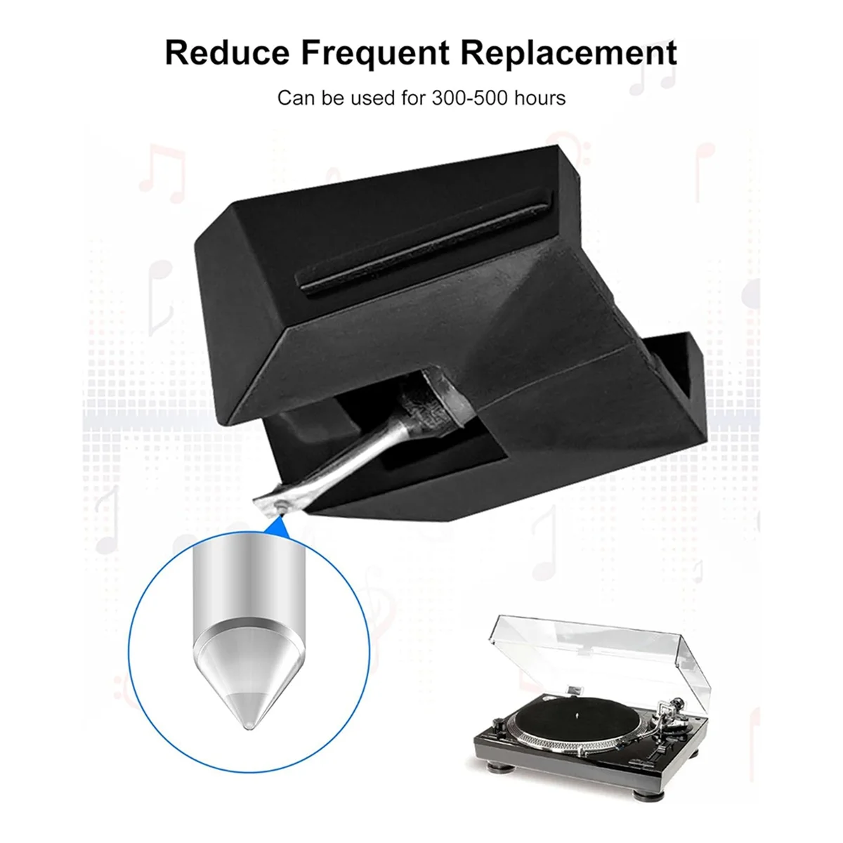 Efficient AT-VMN95E Record Player Needle for Audio-Technica Series Stylus