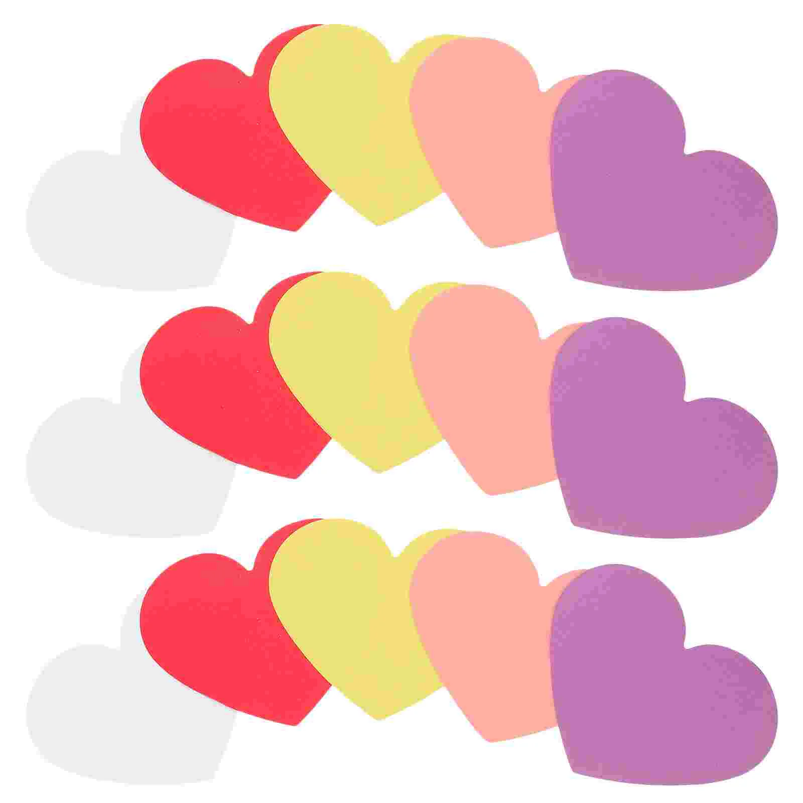 

40pcs Heart Shape Cutouts Valentine's Day Greeting Cards Heart Decorations Customizable Bridal Shower Gifts