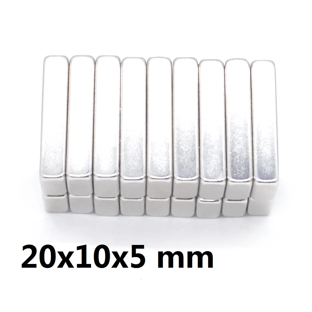 

2/5/200pcs 20x10x5 mm Powerful Quadrate Magnetic Permanent Magnet 20x10x5mm Super Powerful magnet Neodymium Magnets 20*10*5 mm