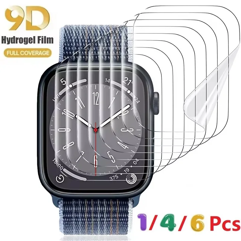 Hydrogel Film For Apple Watch 10 42 46 MM Screen Protector for Apple Watch Series 9 8 7 41 45 Ultra 2 1 6 5 4 SE 40 44 mm Film