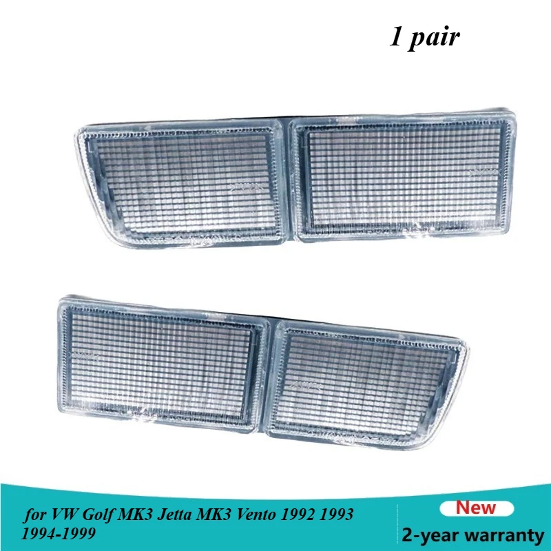 2PCS Front Bumper Reflector Light Fog Turn Signal Lamp for VW Golf MK3 Jetta MK3 Vento 1992 1993 1994-1999 1H0941777 1H0941778