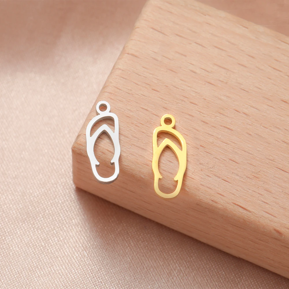 EUEAVAN 5pcs Stainless Steel Moon Tiny Charms for Jewelry Making Necklace Bracelets Earrings DIY Pendant Accessories Wholesale