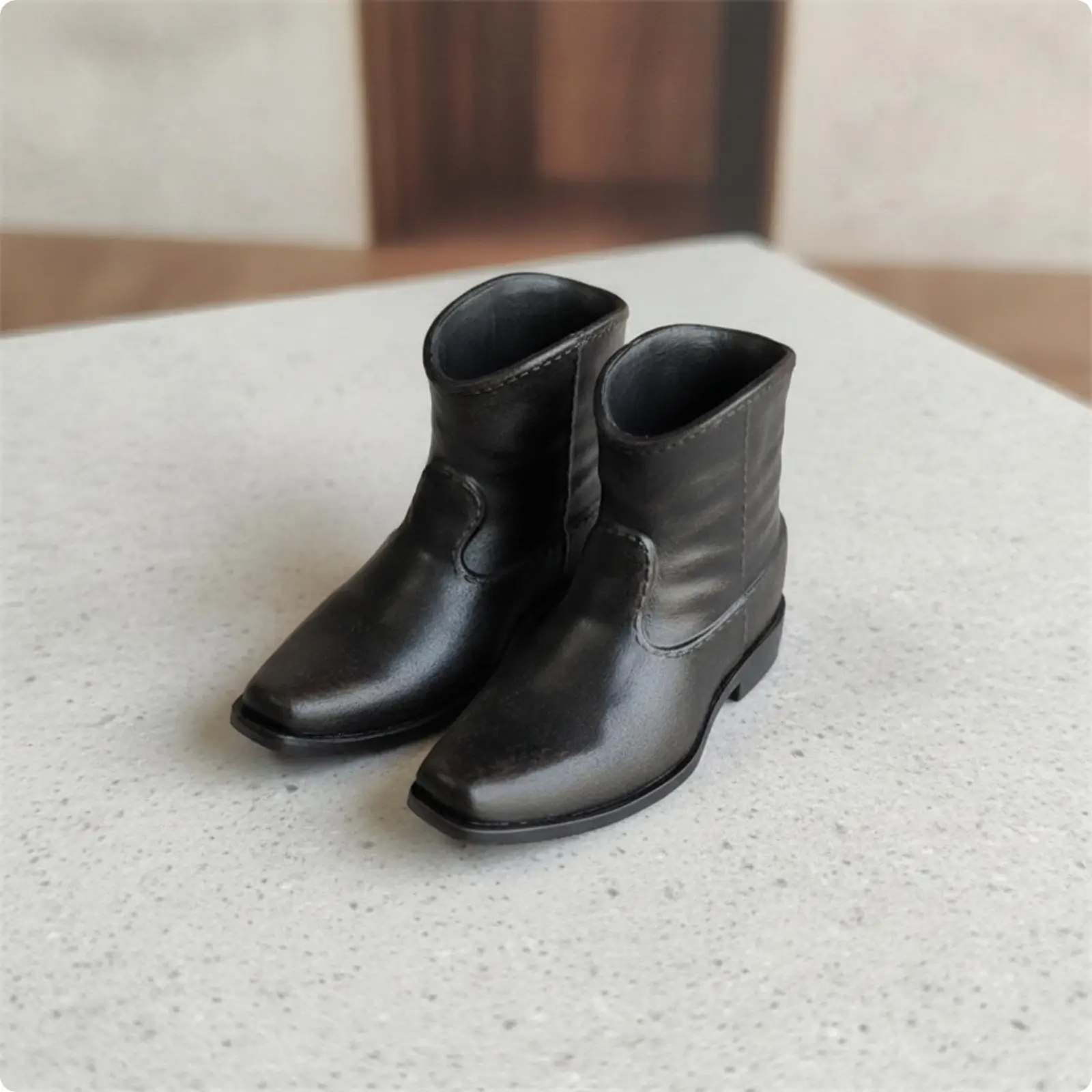 1/6 Scale Action Figure Boots | Detailed Molded Seams, Miniature Ankle Boots, Hobbyists