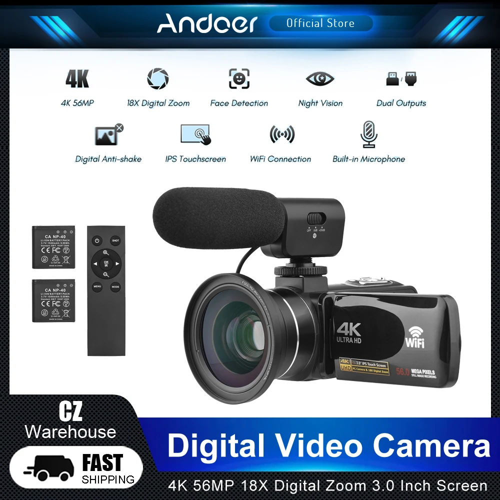 Andoer 2.7K Video Camera: Een Uitgebreide Beoordeling en Handleiding voor Professionele Gebruikers