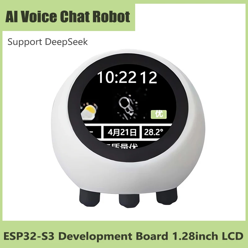 

Робот DeepSeek с искусственным интеллектом для голосового чата ESP32-S3, 1,28-дюймовый ЖК-дисплей N16R8, электронные глазные часы, настольные ESP, домашний помощник для XiaoZhi