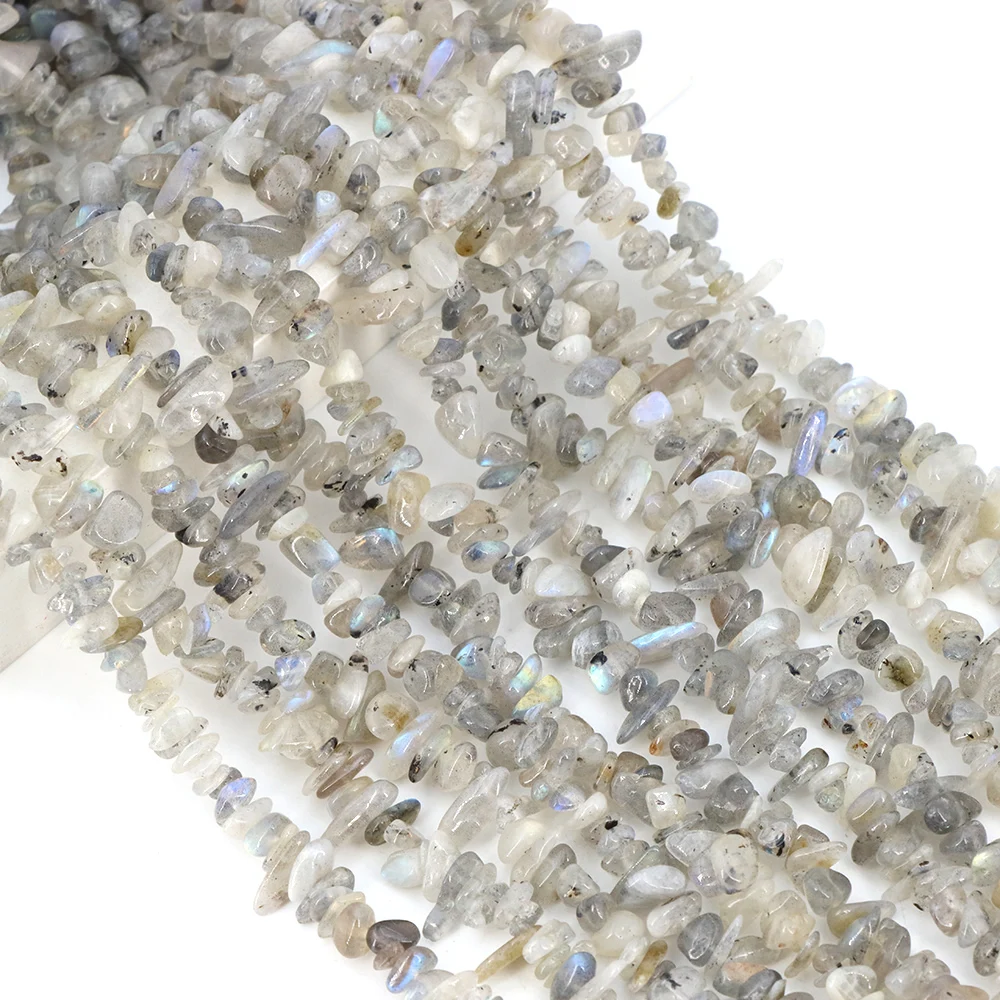A+ Natural Blue Flash Labradorite 5-8mm Free Shape Beads Healing Crystal for DIY Jewelry Energy Bracelets Boho Necklace Crafts