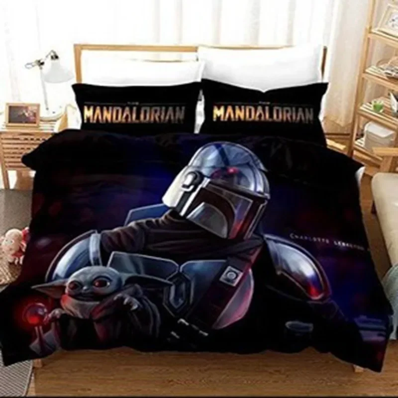 new-movie-stars-warsed-themed-bedding-set-colorful-print-polyester-student-dormitory-bed-sheet-quilt-cover-home-textile-decorati