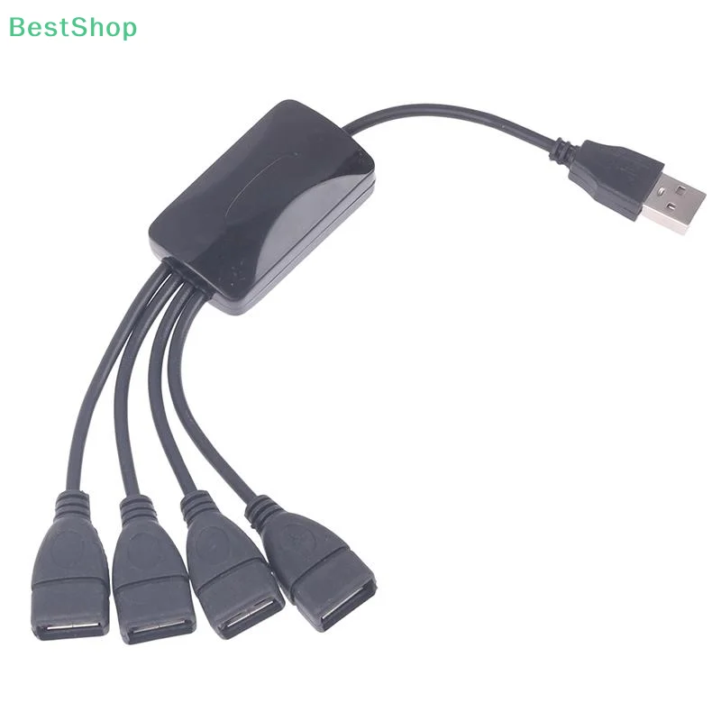 1 шт. USB 2.0 удлинительный кабель для передачи данных 1 штекер на 4 гнезда USB-концентратор разветвитель удлинительный кабель адаптер питания разъем