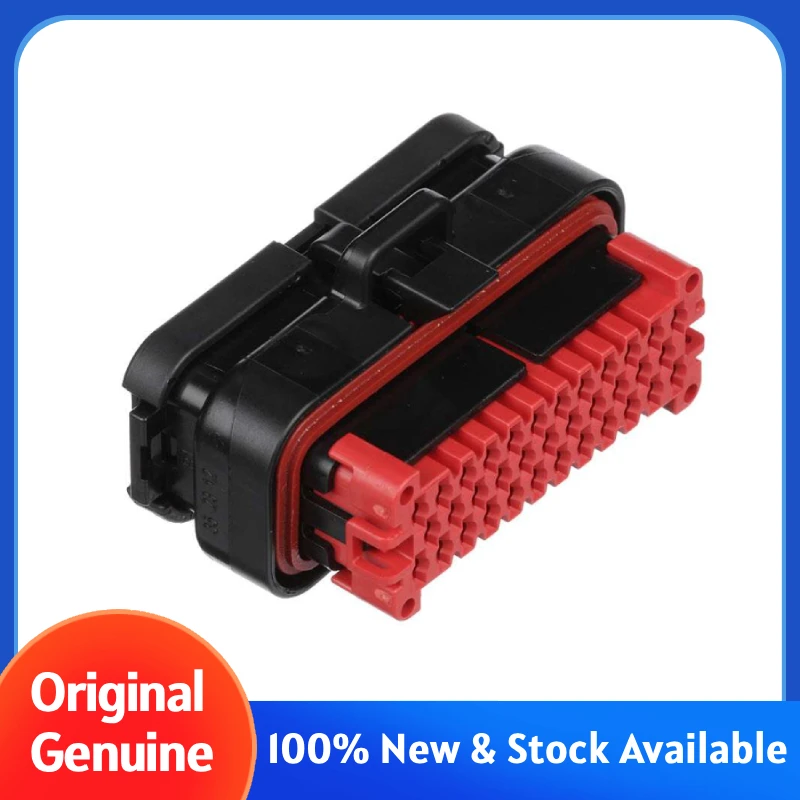 776164-1,Female Terminal Housing,Wire-to-Device,35P,Centerline 0.157 in,AMPSEAL Series,Right Angle, Wire-to-Board,Pin,776163-1