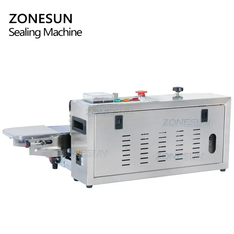 ZONESUN FR-900 ビニール袋ソリッドインク連続バンドシーラーシール機拡張食品バンドヒートシーラー